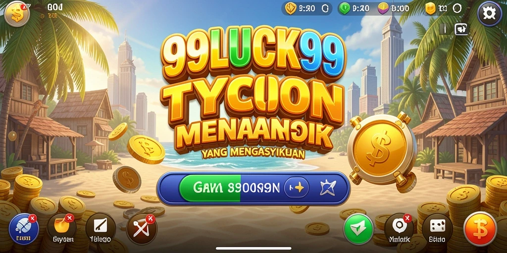 Tampilan gameplay menarik dari 99LUCK99 yang menunjukkan manajemen perusahaan.