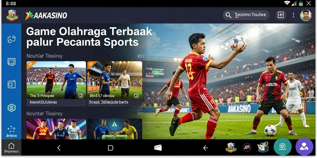 Screenshot AAKASINO menampilkan aksi seru dalam game olahraga.