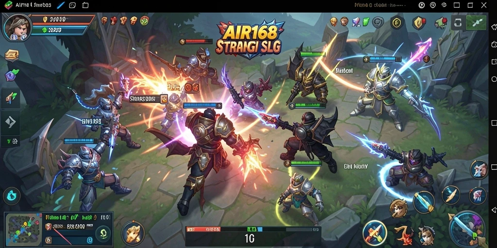 Tampilan gameplay AIR168 yang menampilkan strategi kompleks dalam permainan SLG.