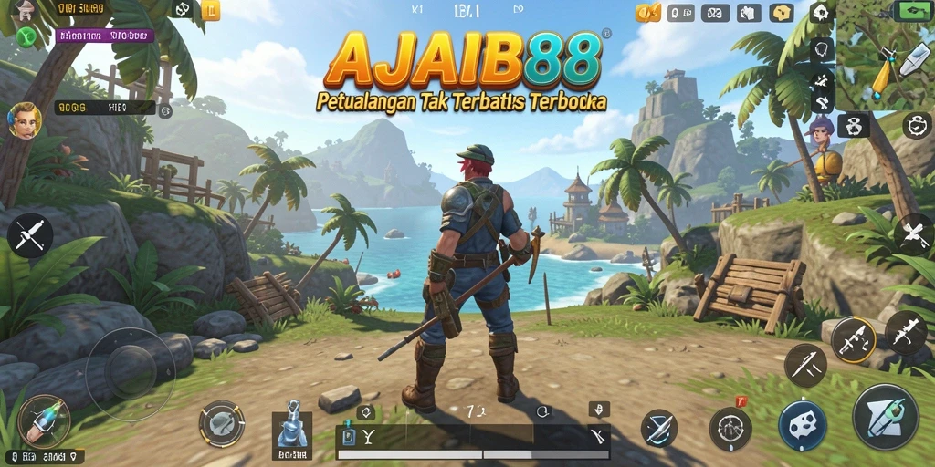 Tampilan gameplay <strong>AJAIB88</strong> yang memukau di dunia terbuka.