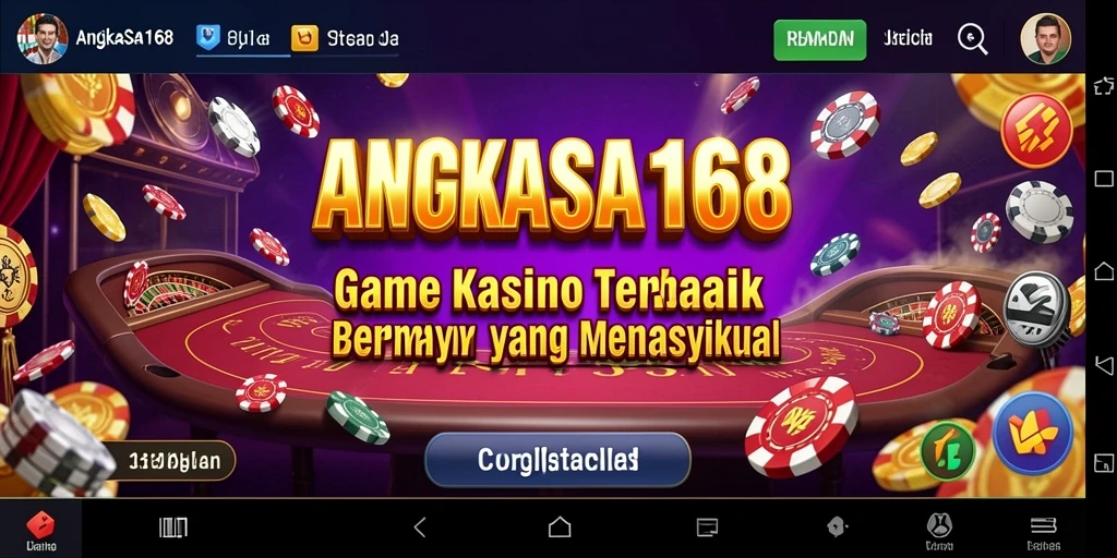 Tampilan menarik dari gameplay Kasino ANGKASA168 yang seru dan menghibur.