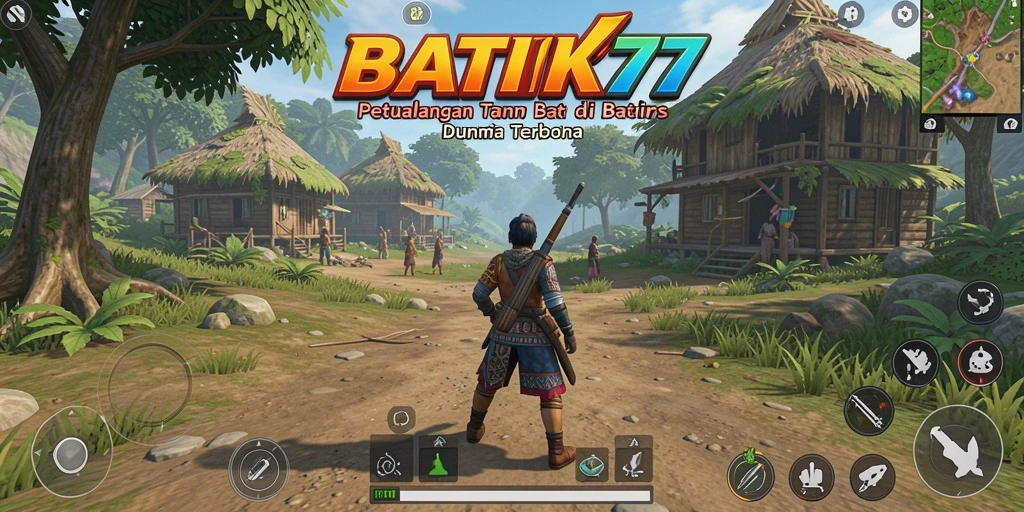 Screenshot gameplay BATIK77 yang menampilkan keindahan dunia terbuka.