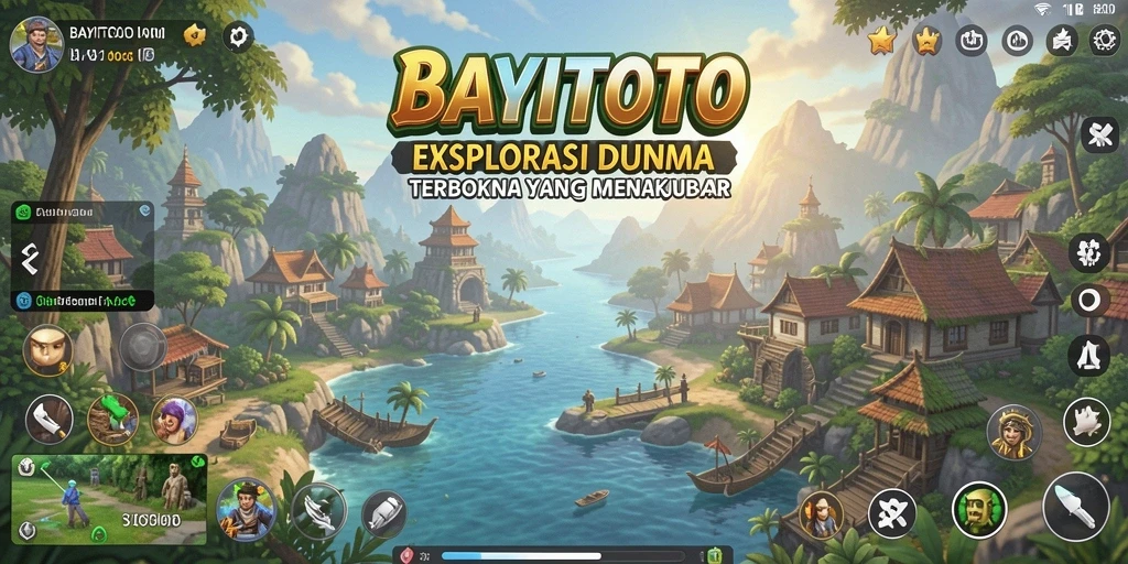 Screenshot gameplay BAYITOTO menampilkan aksi eksplorasi dunia terbuka yang menakjubkan.