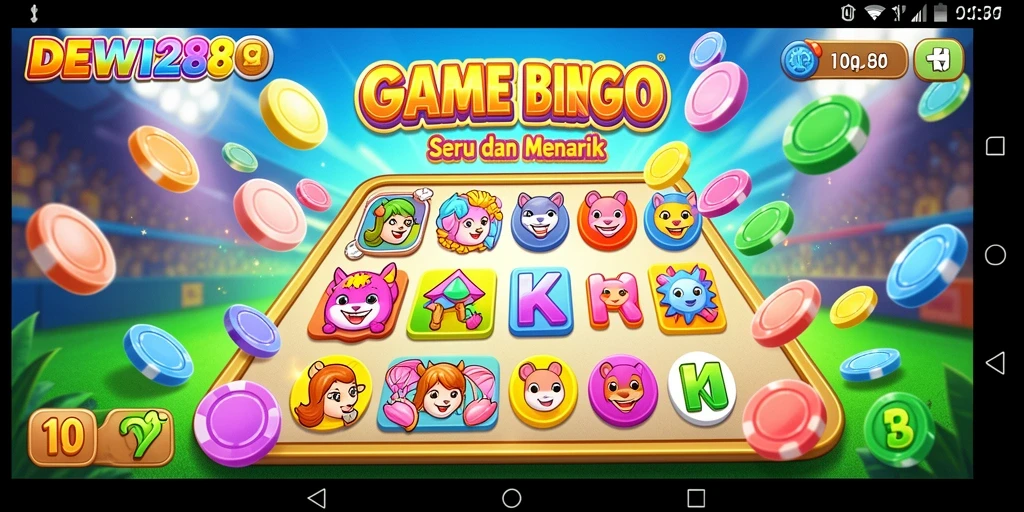 Tampilan gameplay bingo yang seru di DEWI288.