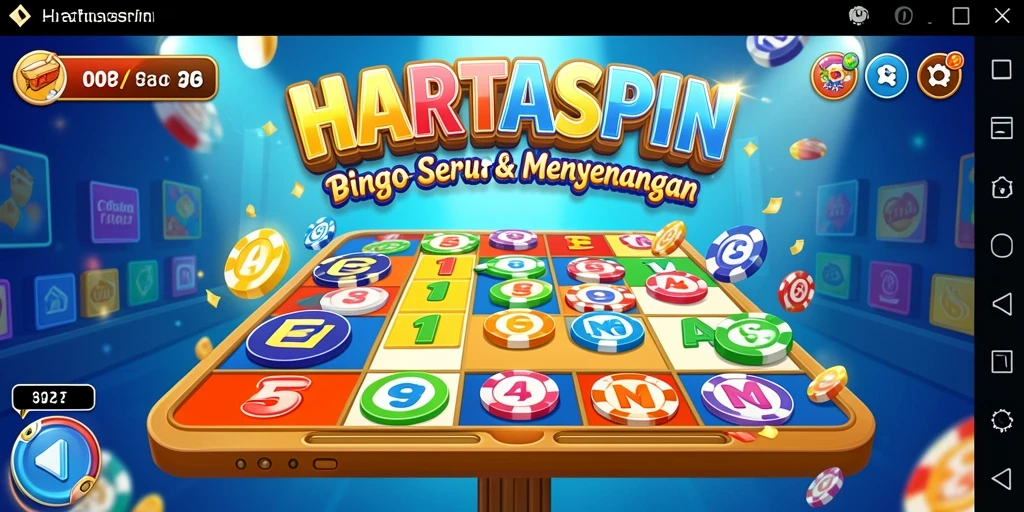 Screenshot HARTASPIN menampilkan pengalaman gameplay Bingo yang menarik.