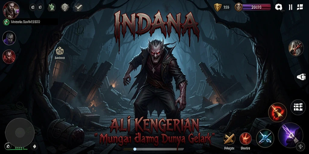 Menampilkan gameplay yang mencekam di dunia INDAAA.