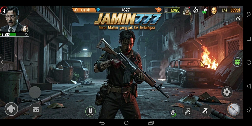 Tampilan gameplay <strong>JAMIN777</strong> dengan elemen horror yang menegangkan.
