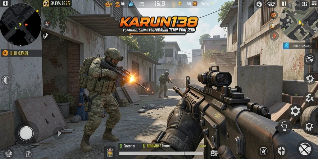 Tangkapan layar <strong>KARUN138</strong> menampilkan aksi pertempuran yang mendebarkan.