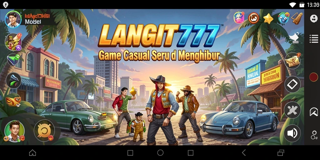 Tampilan gameplay LANGIT777 yang penuh warna dan menghibur.