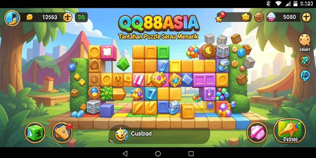 Tampilan gameplay menakjubkan dari QQ88ASIA dengan tantangan Puzzle yang mengasyikkan.