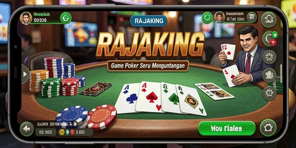 Screenshot gameplay RAJAKING yang mendebarkan dan seru.