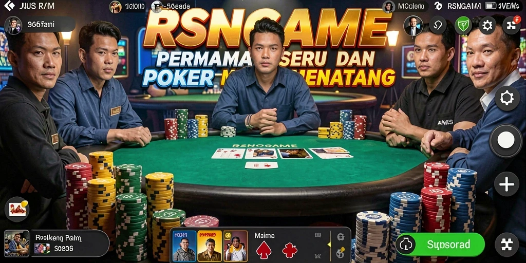 Screenshot gameplay RSNGAME menampilkan aksi seru permainan Poker.