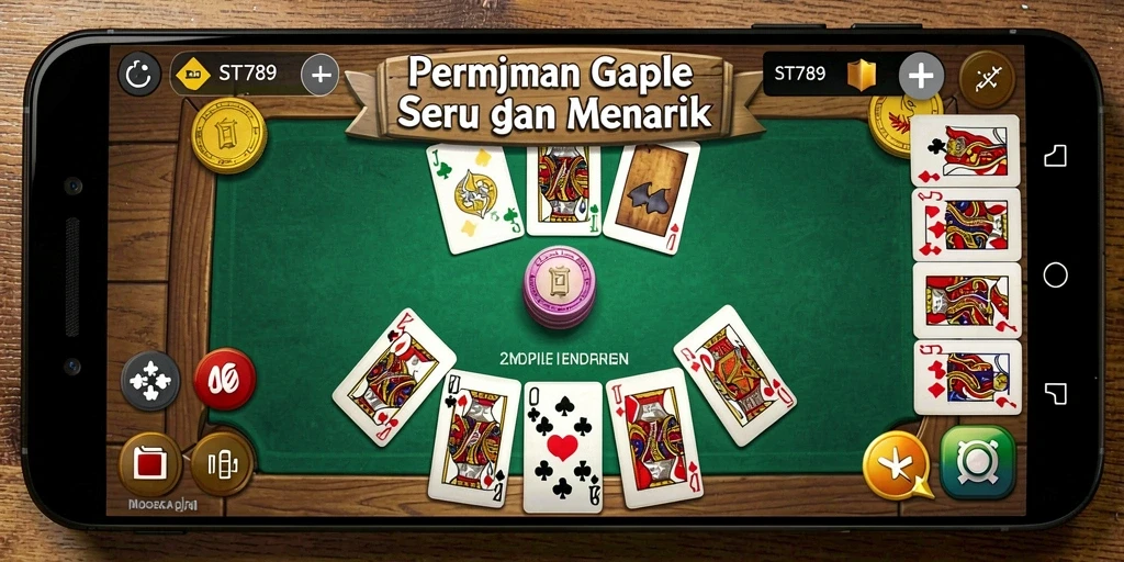 Tampilan gameplay Gaple yang menawan dan interaktif.
