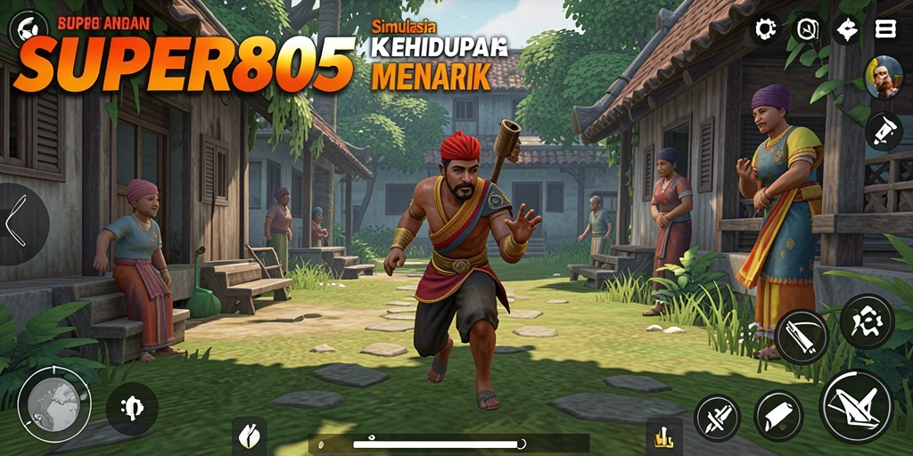 Tampilan gameplay SUPER805 yang menarik dan interaktif.